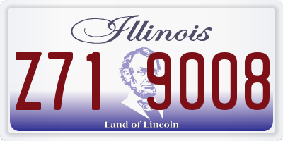 IL license plate Z719008