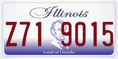 IL license plate Z719015