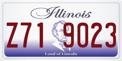 IL license plate Z719023