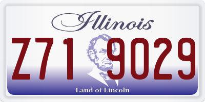 IL license plate Z719029