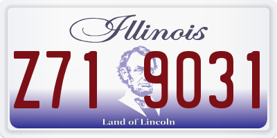 IL license plate Z719031