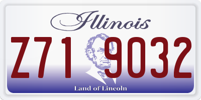 IL license plate Z719032