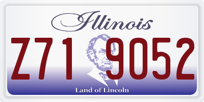 IL license plate Z719052
