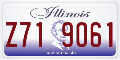 IL license plate Z719061