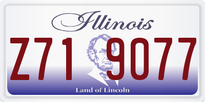 IL license plate Z719077