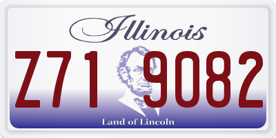 IL license plate Z719082