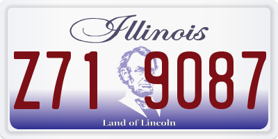 IL license plate Z719087