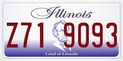 IL license plate Z719093