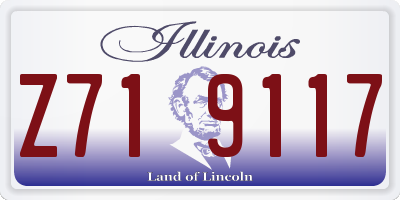 IL license plate Z719117