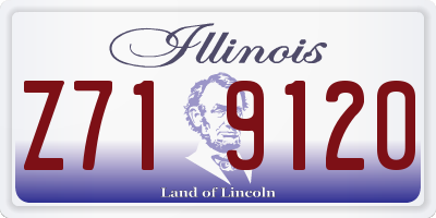 IL license plate Z719120