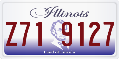 IL license plate Z719127