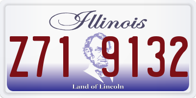 IL license plate Z719132