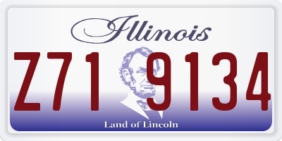 IL license plate Z719134