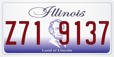 IL license plate Z719137