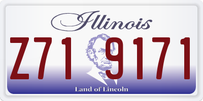 IL license plate Z719171