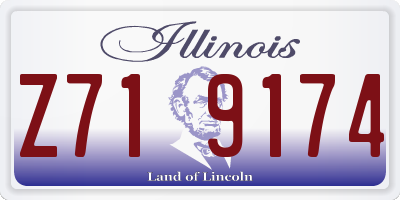 IL license plate Z719174