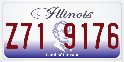 IL license plate Z719176