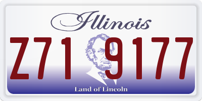 IL license plate Z719177
