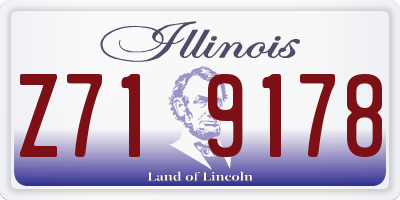 IL license plate Z719178
