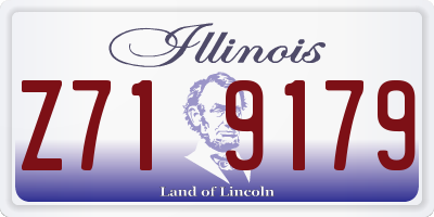 IL license plate Z719179