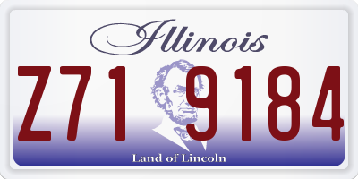 IL license plate Z719184