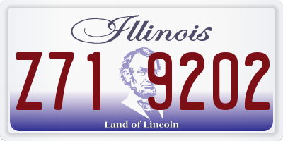 IL license plate Z719202