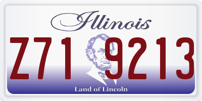 IL license plate Z719213