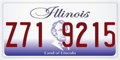 IL license plate Z719215