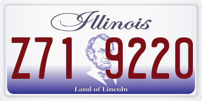 IL license plate Z719220