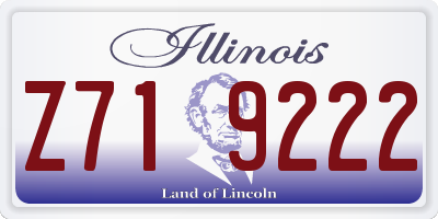 IL license plate Z719222