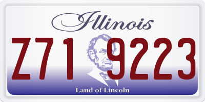 IL license plate Z719223