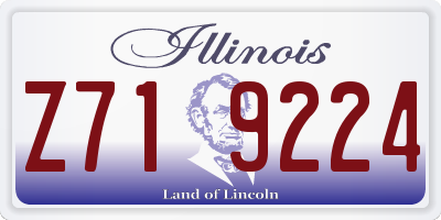 IL license plate Z719224