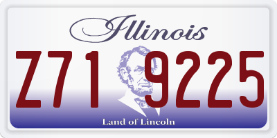 IL license plate Z719225