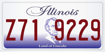 IL license plate Z719229