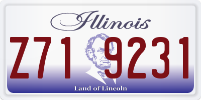 IL license plate Z719231