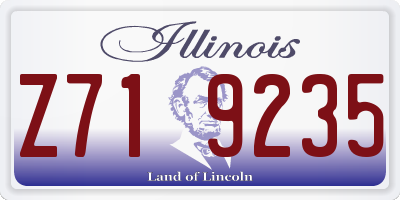 IL license plate Z719235
