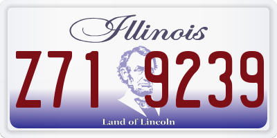 IL license plate Z719239