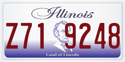 IL license plate Z719248