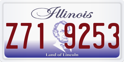 IL license plate Z719253