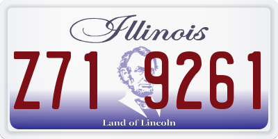 IL license plate Z719261