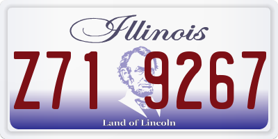IL license plate Z719267