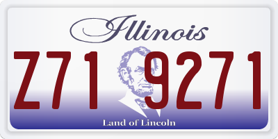 IL license plate Z719271