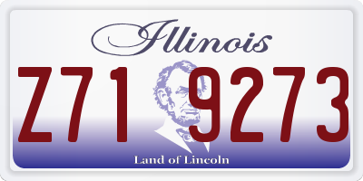 IL license plate Z719273