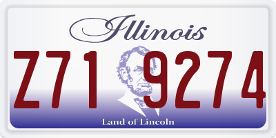 IL license plate Z719274