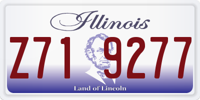 IL license plate Z719277