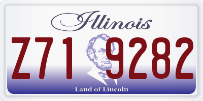 IL license plate Z719282