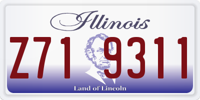 IL license plate Z719311