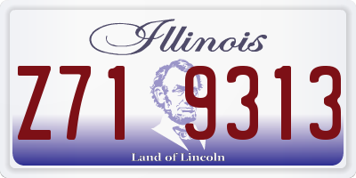 IL license plate Z719313
