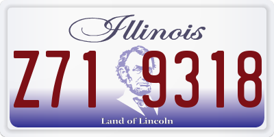 IL license plate Z719318