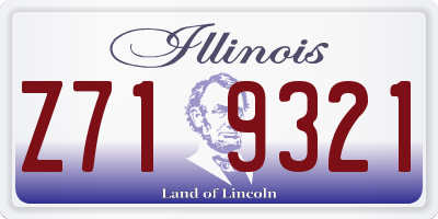 IL license plate Z719321